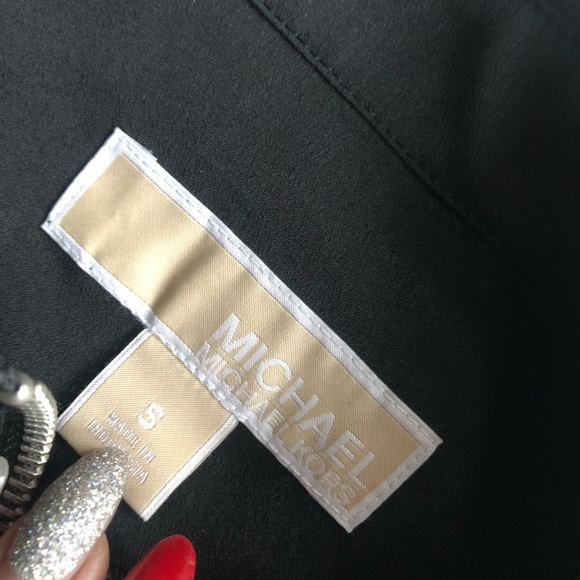 MICHAEL Michael Kors  Zip-Front Blouse Size Small - Picture 4 of 6